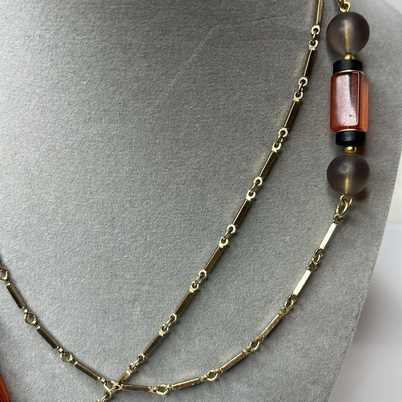 Vintage Sarah Coventry Gold Tone Long link necklace - Picture 8 of 8